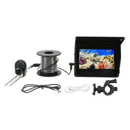 Zootealy Système de Caméra de Pêche sous-Marine Portable avec Moniteur Couleur 7 Pouces, Caméra HD 1000TVL, Lumières LED Réglables, et Câble de 15m pour Pêche en Lac et en Océan