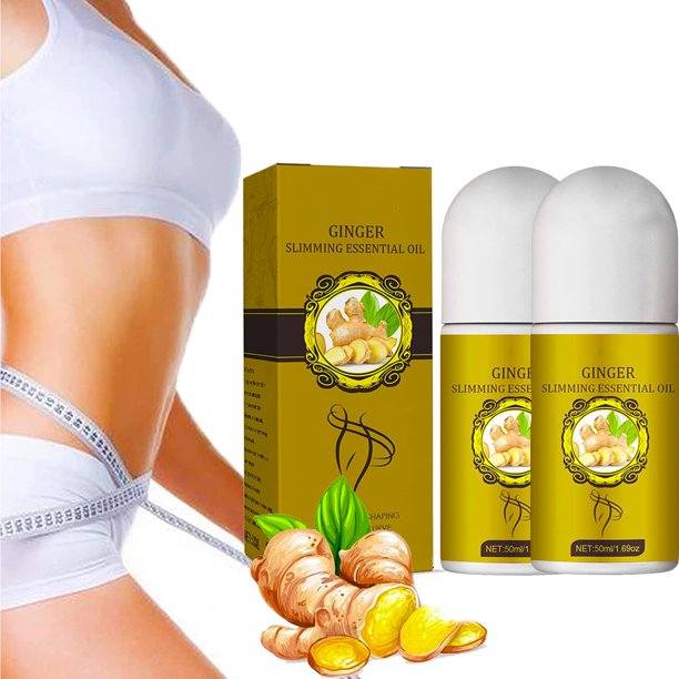 Lymphatic Detox Roller Ginger Oil, Belly Drainage Ginger Oil, Ginger