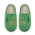 thumbnail image 2 of HNMKIU Boys Winter Slippers Indoor Shoes for Kids Cozy Warm Soft Children's Casual Comfortable Home Footwear Christmas Slippers for 2-12 Years Army Green,10.5-11 Years, 2 of 6
