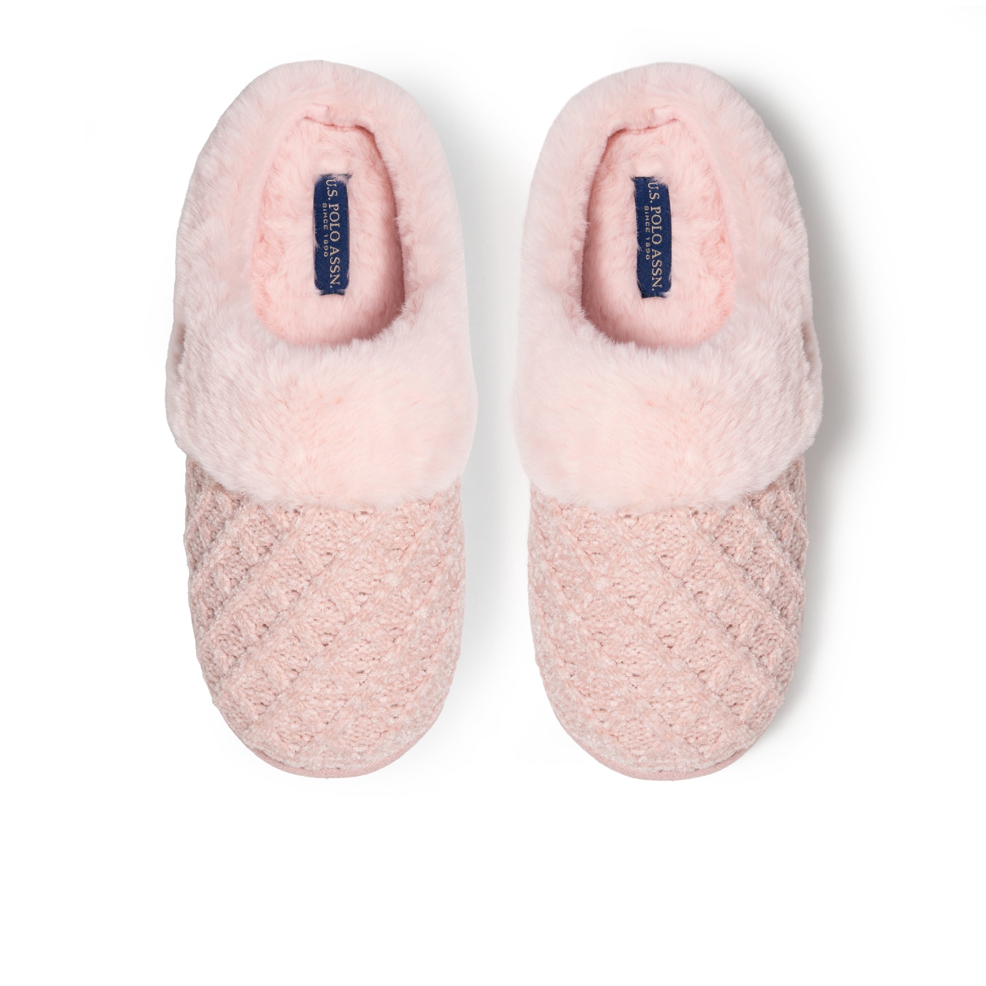 U.S. Polo Assn. Womens Cable Knit Slipper