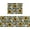 Sunflower-2, variant on Lemon Kitchen Mat Set of 2 Piece Non-Slip Rubber Backing Washable Kitchen Rugs and Mats for Floor Kitchen Rug Runner Lemon Decor Black