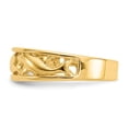 thumbnail image 4 of 14K Yellow Gold Ring Band Themed Triple Dolphin , Size 9, 4 of 5