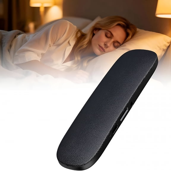 GJX Bone Conduction Bluetooth under Pillow Speaker,Ultra-Thin Non-In-Ear Sleep Speaker with Sleep Timer,Tf Card,Portable Speaker for Side Sleepers,Travel And White Noise(Black)