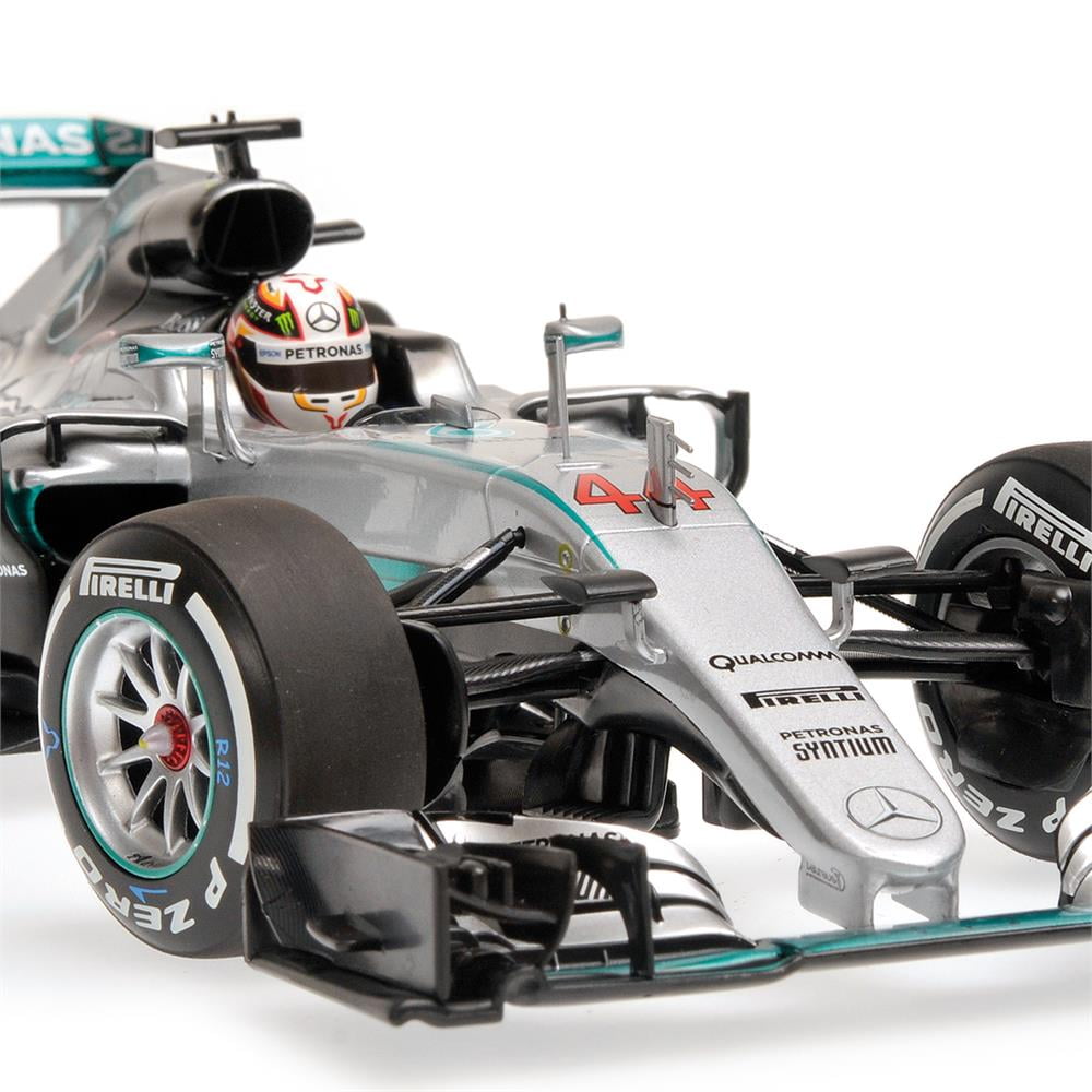 2016 Mercedes F1 Lewis Hamilton Model Car in 1:18 Scale by Minichamps