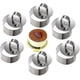 thumbnail image 1 of 8pcs Stainless Steel Cake Rings Circle Cake Mousse Mold For Desserts Making, Mousse Rings With Pusher Set Of 8 (round), Silver, 1 of 5