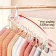 thumbnail image 4 of Multifunctional Foldable Clothes Hanger with 11-Hole, Multi-Functional Foldable Clothes Hanger Home, for Shirts Coats Pants, Home Dorm Travel (4PCS), 4 of 8