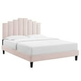 thumbnail image 2 of Modway Elise King Performance Velvet Platform Bed in Pink, 2 of 10