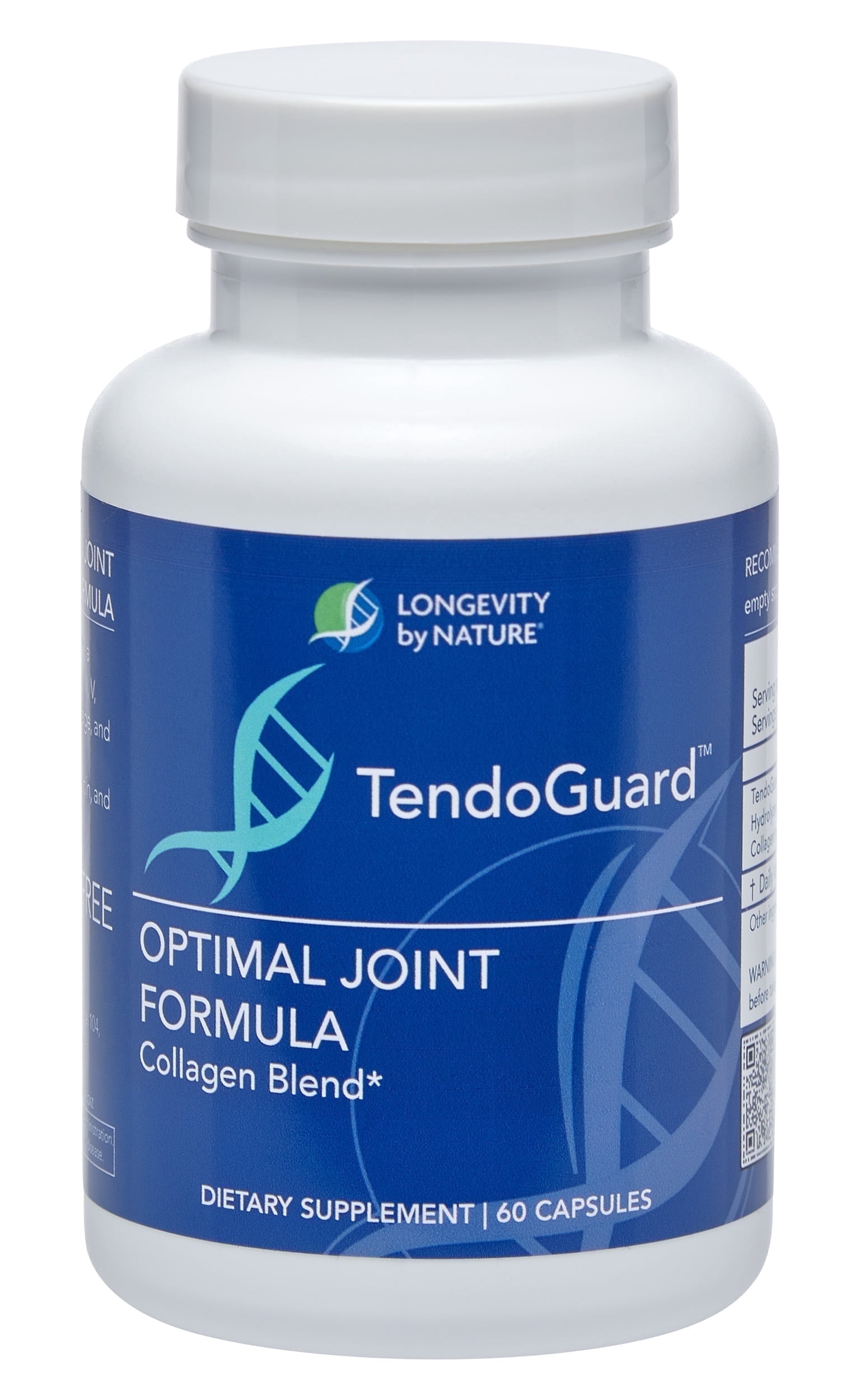 Longevity by Nature TendoGuard Joint Support Collagen Peptide Capsules, 60 Count