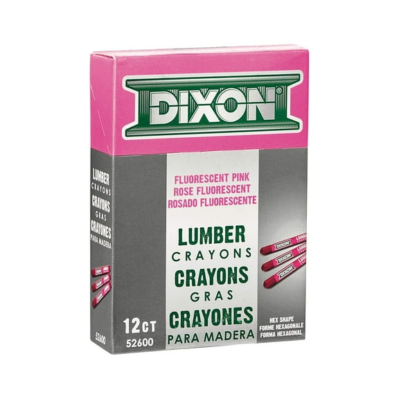 Dixon Ticonderoga Co. Dix52600 Lumber Crayon- Pink