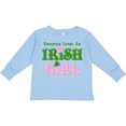thumbnail image 3 of Inktastic Loves an Irish Girl Girls Long Sleeve Toddler T-Shirt, 3 of 5