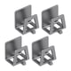 thumbnail image 5 of 4 soportes para tapas de ollas, soportes de pared para tapas de ollas, de acero al carbono, ahorradores de espacio. Gris, 5 of 9