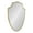 Gold, variant on Kate and Laurel Caskill Traditional Shield Wall Mirror, 24 x 32, Silver, Decorative Glamorous Mirror with Shield Shaped Frame and Elegant Chrome Finish for Wall Decor
