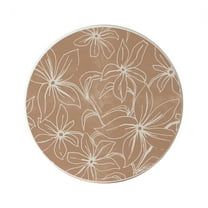 Thirstystone "Mocha Lily" Single Stone Tumbled Tile Coaster