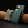 thumbnail image 6 of 2 in 1 Detachable PU Leather Wallet Case Compatible with Samsung Galaxy S23 Ultra, RFID Blocking Magnetic Shockproof Protective Phone Cover Stand + Card Holder, Support Wireless Charging, Green, 6 of 12
