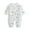 Mint Green, variant on Baby Girl Bodysuit, Baby Cotton Bodysuits, Child Printing Button-Neck Long Sleeved Long Rompers Mint Green,0-3 Months