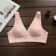 thumbnail image 6 of Lovzfmll Bras for Women, Plus Size Front Closure Wireless Bralette Bra, Standard Straps Snap Front Closure Stretchable Full Coverage Bra, 6 of 9