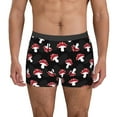 thumbnail image 2 of Bingfone Cartoon Mushroom Men's Underwear - Casual Stretch Boxer Briefs-Small, 2 of 7