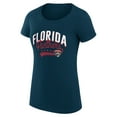 thumbnail image 2 of Women's G-III 4Her by Carl Banks Navy Florida Panthers Filigree Logo Fitted T-Shirt, 2 of 3