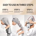 thumbnail image 5 of YujiCraft Quick Dry Towel, Super Absorbent Quick-Drying Hair Towel with Tie, Wrap Hair Turban for Women, Soft Microfiber Bath Cap,Pink, 5 of 6