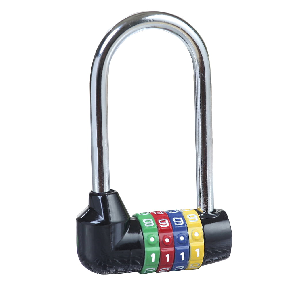 Details about   Combination Padlock Number 4-Digit Lock Black Waterproof Security Sheds Locker 