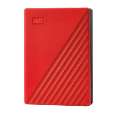 Western Digital 6TB WD My Passport, Portable External Hard Drive HDD, Red - WDBR9S0060BRD-WESN