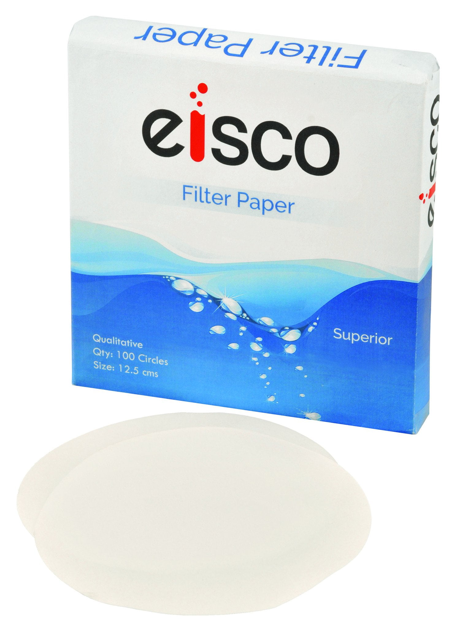 Qualitative Filter Paper Circle Fast Filtration Speed 9cm Diameter Pack of 100 80-120 Micron Pore Size