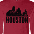thumbnail image 4 of Inktastic Houston Skyline Grunge Long Sleeve T-Shirt, 4 of 5
