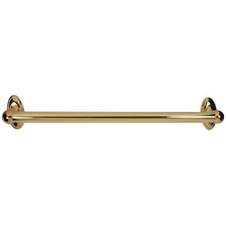 Alno A8022-24 Classic Traditional 24" Wide Single Rod Solid Brass Bathroom Towel Bar -