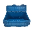 thumbnail image 6 of UBMOVE Storage and Packing Plastic Tote Crate Attached Lid Flip Top, 27"x16.9"x12.5", 6 of 10