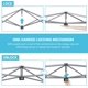 thumbnail image 5 of Songqin 10x10 1-Person Setup Pop Up Canopy Tent, Instant Portable Commercial Canopy Tent, Outdoor Gazebo with 1-Button Push, Wheeled Bag & 4 Sandbags for Home, Party & Outdoor Activities, Sky Blue, 5 of 18