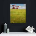 thumbnail image 4 of ONETECH Oil Production on The Background of Grass and Sky Oil Rigs and Wall Artwork Exclusive Photography Vintage Abstract Paintings Print on Canvas Home Decor Wall Art Framed Ready to Hang 16\x20\, 4 of 4