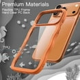 thumbnail image 3 of JETech Wavy Case for iPhone 17 Pro 6.3-Inch, Cute Wave Frame Curly Shape Shockproof Phone Cover (Orange), 3 of 6
