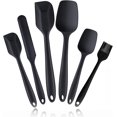 thumbnail image 1 of Juego de 6 espátulas de silicona resistentes al calor, espátulas antiadherentes de diseño sin costuras con núcleo de acero inoxidable, espátula de goma premium sin BPA, utensilio de cocina, 1 of 7