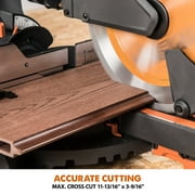 Evolution R255SMS+: Single Bevel Sliding Miter Saw With 10 In. Multi-Material Cutting Blade