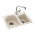 thumbnail image 2 of Swan KSDB-2518-010 25" x 18" Swanstone Double-Basin Dual Mount Kitchen Sink, Available in Various Colors, 2 of 3