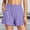 🔥 Purple, variant on Sentmoon Workout Shorts Mid Waist Shorts for Women Stretchy Solid Color Regular Fit Hiking Shorts with Pockets Trendy for Date Night and Dinner Vacation Essentials for Women S-3XL