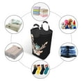 thumbnail image 3 of DouZhe 50L Rectangular Laundry Basket, Rock Skeleton Guitar Prints Waterproof Foldable Laundry Hamper with Aluminum Handles, 3 of 6