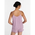 thumbnail image 4 of Joyspun Women’s Modal-Blend Ruffle Trim Cami and Shorts Sleepwear Set, 2-Piece, Sizes XS-3X, 4 of 6