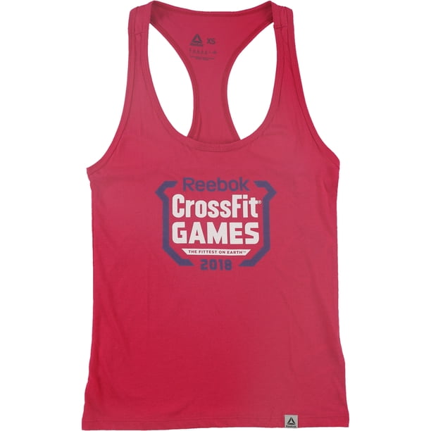 Reebok Womens CrossFit Games Crest Racerback Tank Top dkpink XXS