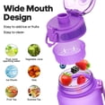 thumbnail image 7 of GEDUX 32oz Sports Water Bottle with Time Marker BPA Free Leak Proof Wide Mouth Lightweight Sport Travel Water Bottle, 7 of 7