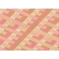 thumbnail image 1 of Ahgly Company Indoor Rectangle Patterned Construction Cone Orange Area Rugs, 8' x 10', 1 of 6