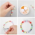 thumbnail image 4 of 500 Cuentas de Letras QUANZHOUTIANDI para Pulsera 6,4 mm 5 Estilos Coloridas Oro Blanco y Negro con Hilo elástico y Tijeras, 4 of 5