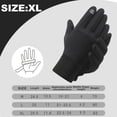 thumbnail image 2 of 1 par de guantes negros acolchados para deportes de invierno, cálidos, para hombres y mujeres, con pantalla táctil, para esquiar y andar en bicicleta, para el frío, 675, 2 of 6