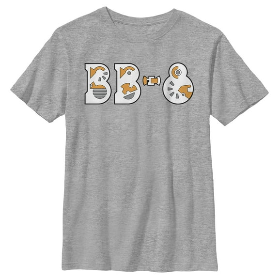 Boy's Star Wars: The Rise of Skywalker BB-8 Gear  Graphic Tee Athletic Heather Large