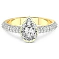 thumbnail image 3 of 5 Carat IGI Certified Pear Shape Lab Grown Diamond Engagement Ring | 14K Yellow Gold |Eloa Secret Halo Diamond Ring | FG-VS1-VS2 Quality Friendly Diamonds, 3 of 4