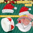 thumbnail image 2 of Christmas Hat Stickers Roll Laser Red Santa Hat Seal Stickers Xmas Waterproof Self-Adhesive Decals for Envelope Journal Decor Party Supplies, 500Pcs, 2 of 7