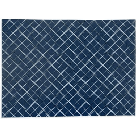 

Panes Navy Kitchen Mat by Kavka Designs