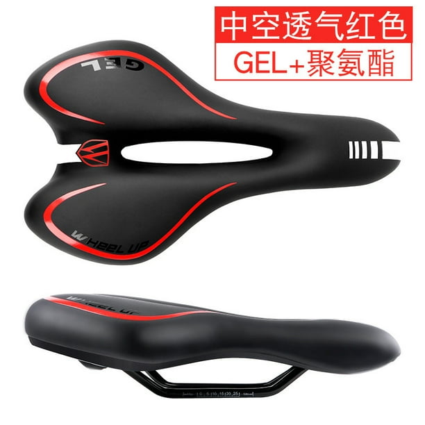 Bike Seat Slim Hollow Padded GEL Bicycle Saddle with Reflective Stripe Walmart