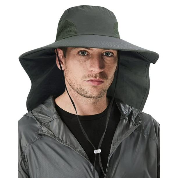 Camptrace Fishing Hat UPF 50+ Sun Protection Cap Wide Brim Hiking Hat