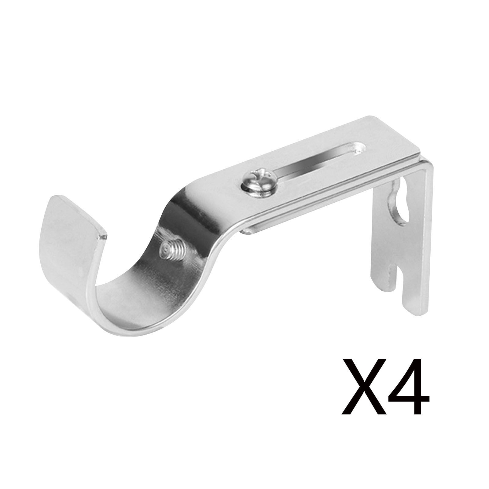 Adjustable Curtain Rod Holder, Heavy Duty Curtain Rod Holders 4 Pack